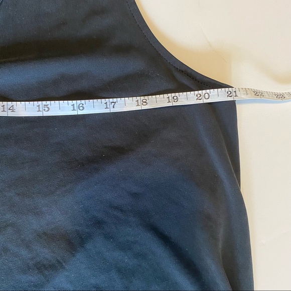 Drew women’s sleeveless black keyhole mock neck tank blouse size Large - Picture 7 of 10